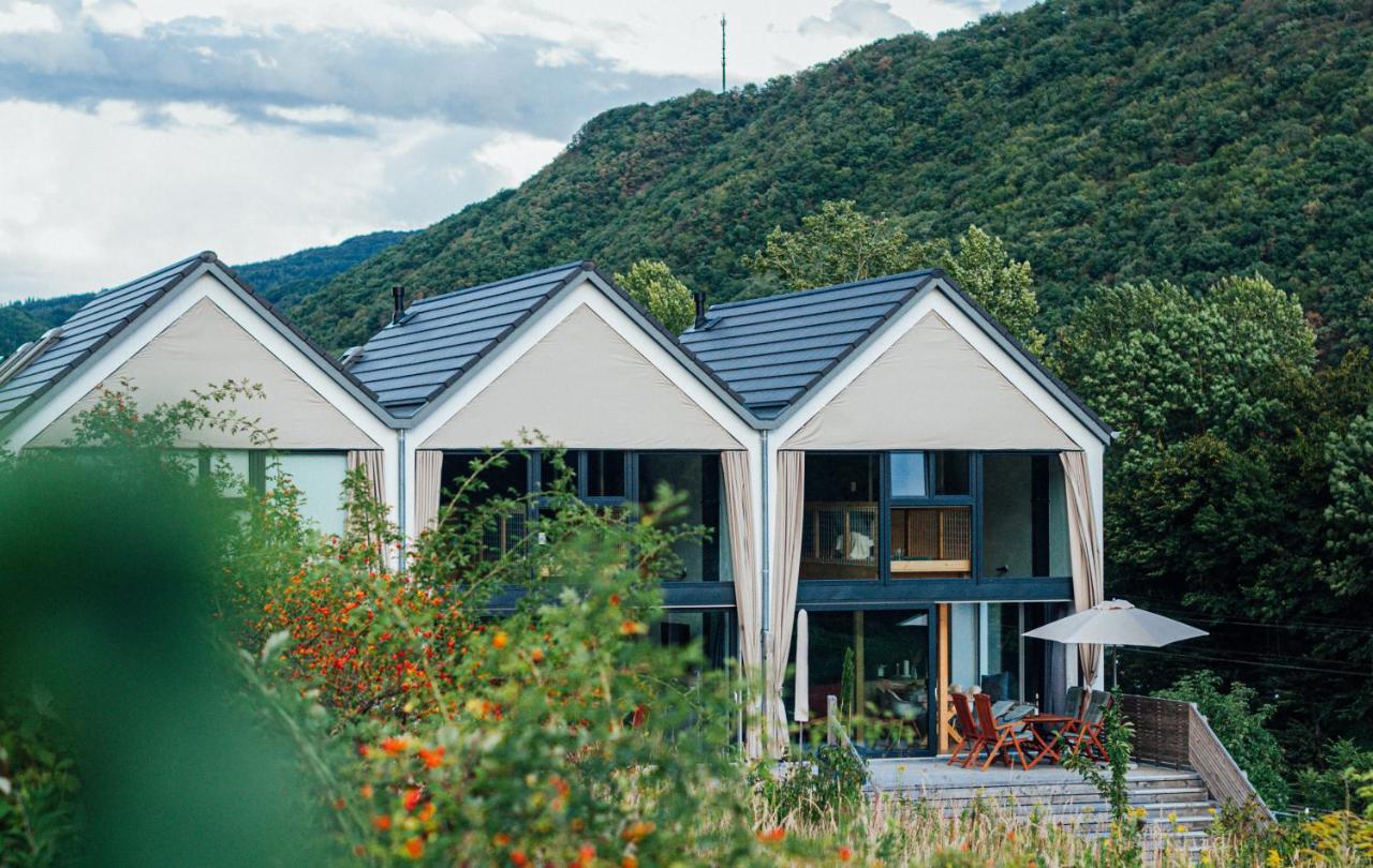 Premium Design Ferienhäuser MOSEL-CHALETS Pommern Exteriör bild